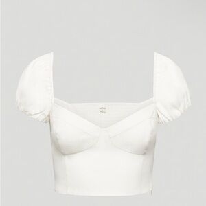 Aritzia Wilfred Novella Cap Sleeve Blouse